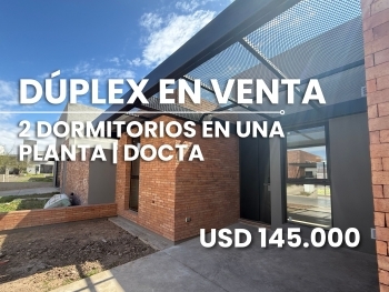 D�PLEX EN VENTA EN DOCTA | 2 DORMITORIOS EN UNA SOLA PLANTA